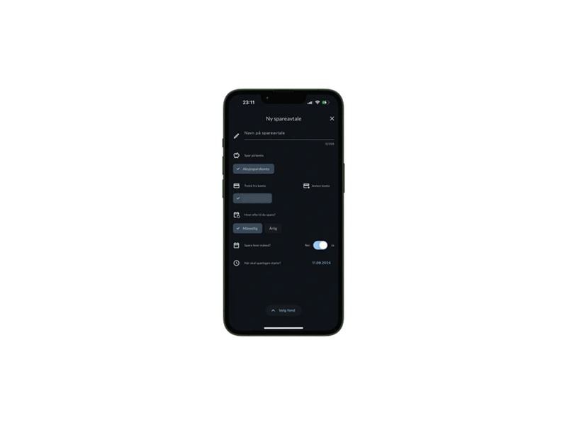 Norne app spareavtale
